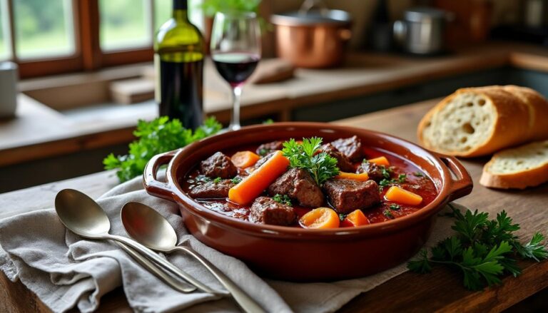 découvrez la recette traditionnelle de la daube de sanglier, un plat savoureux et authentique qui ravira les amateurs de cuisine française.