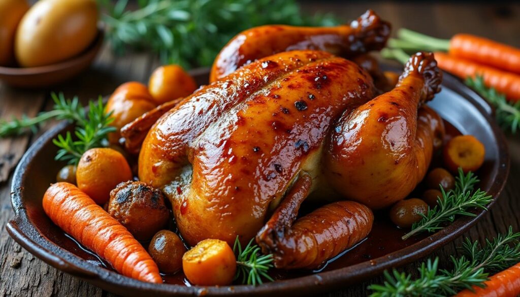 découvrez notre recette de chapon en sauce, un plat savoureux et raffiné parfait pour régaler vos convives lors des fêtes de fin d'année.